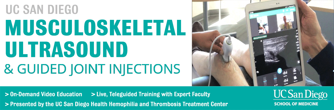 Musculoskeletal Ultrasound and Guided Joint Injections Educational Activities Banner